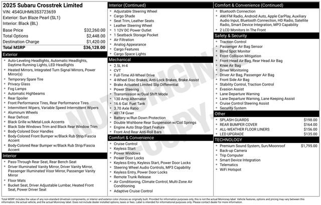 Used 2025 Subaru Crosstrek 2.5i Limited image 5