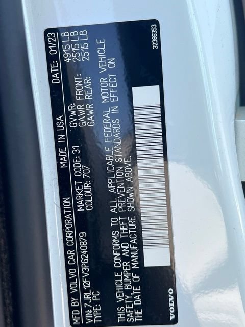 Used 2023 Volvo S60 B5 Core w/ Climate Package FWD image 33