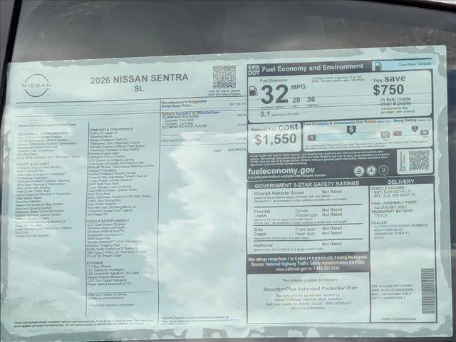 New 2026 Nissan Sentra SL FWD image 17