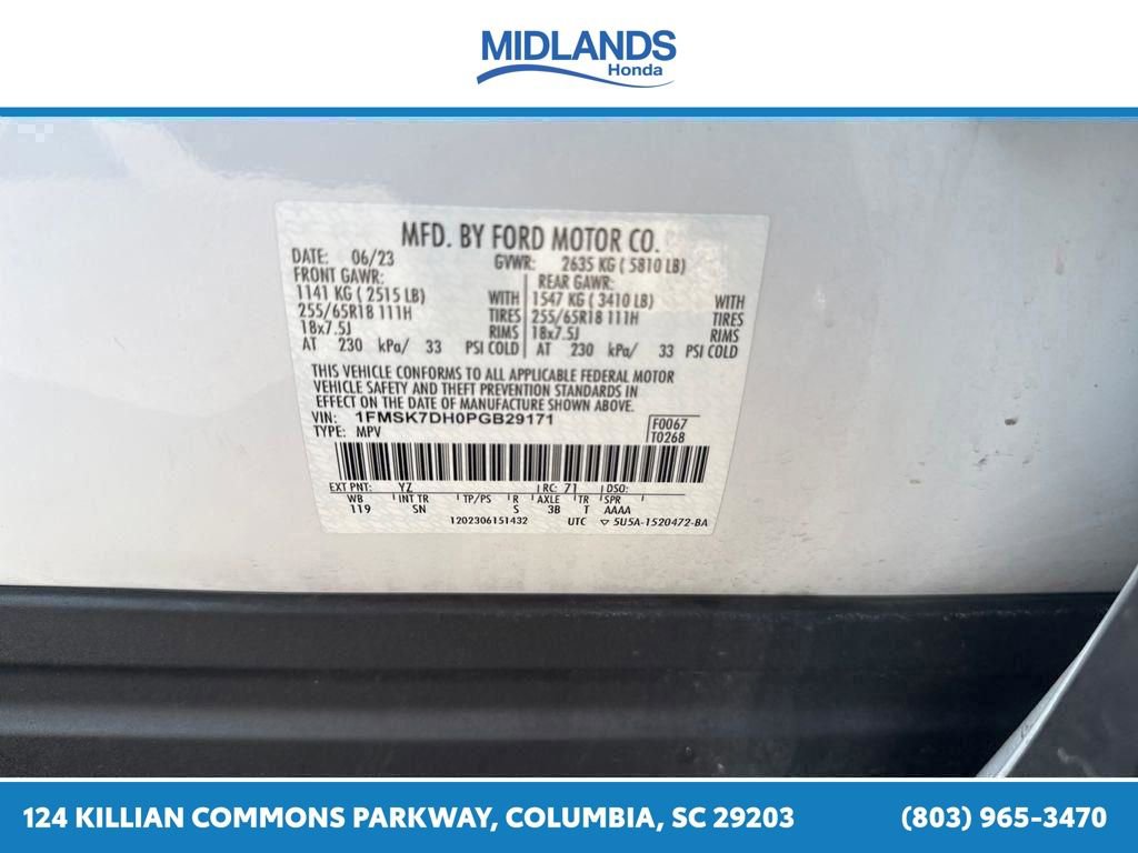 Used 2023 Ford Explorer XLT w/ Equipment Group 202A RWD image 40