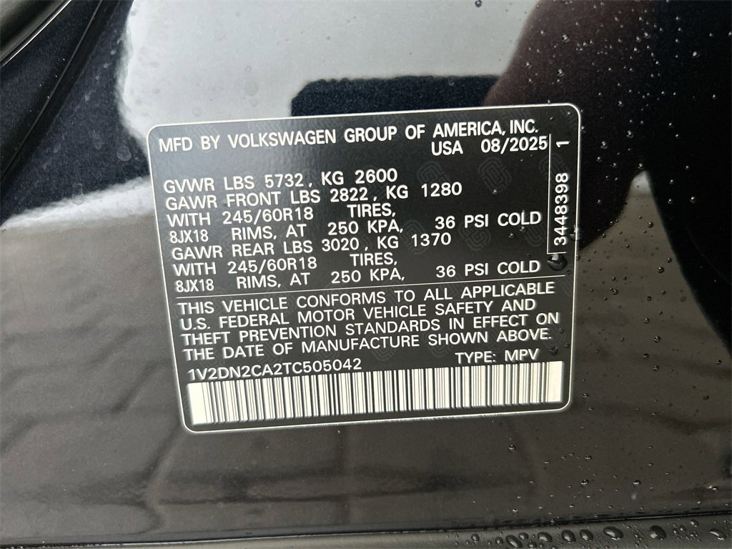 New 2026 Volkswagen Atlas SE image 47