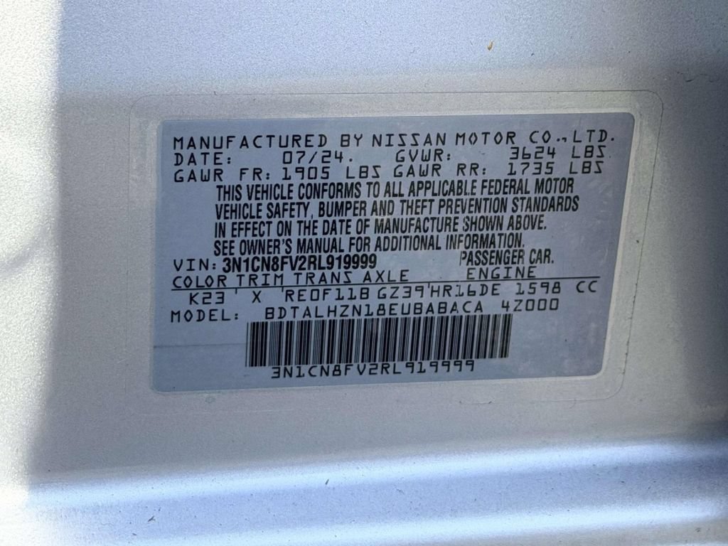 Used 2024 Nissan Versa SR w/ Trunk Package FWD image 25