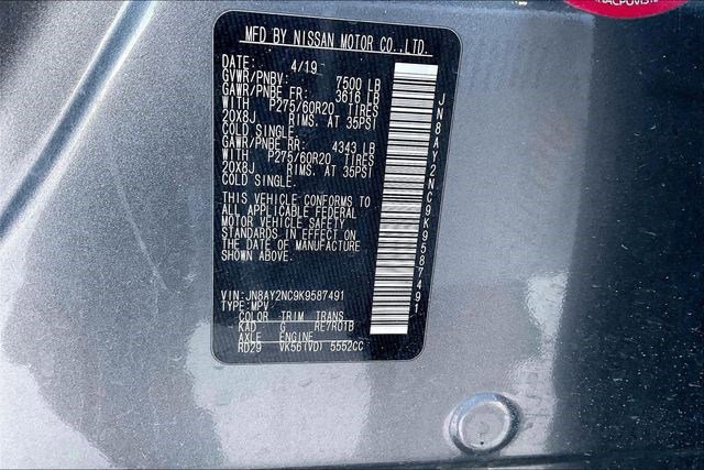 Used 2019 Nissan Armada SL w/ Premium Package image 11