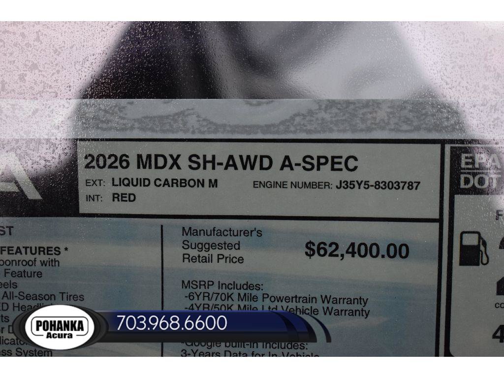 New 2026 Acura MDX A-Spec AWD/4WD image 40