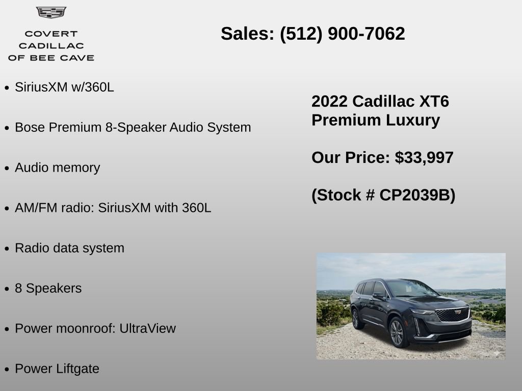 Used 2022 Cadillac XT6 Premium Luxury image 12