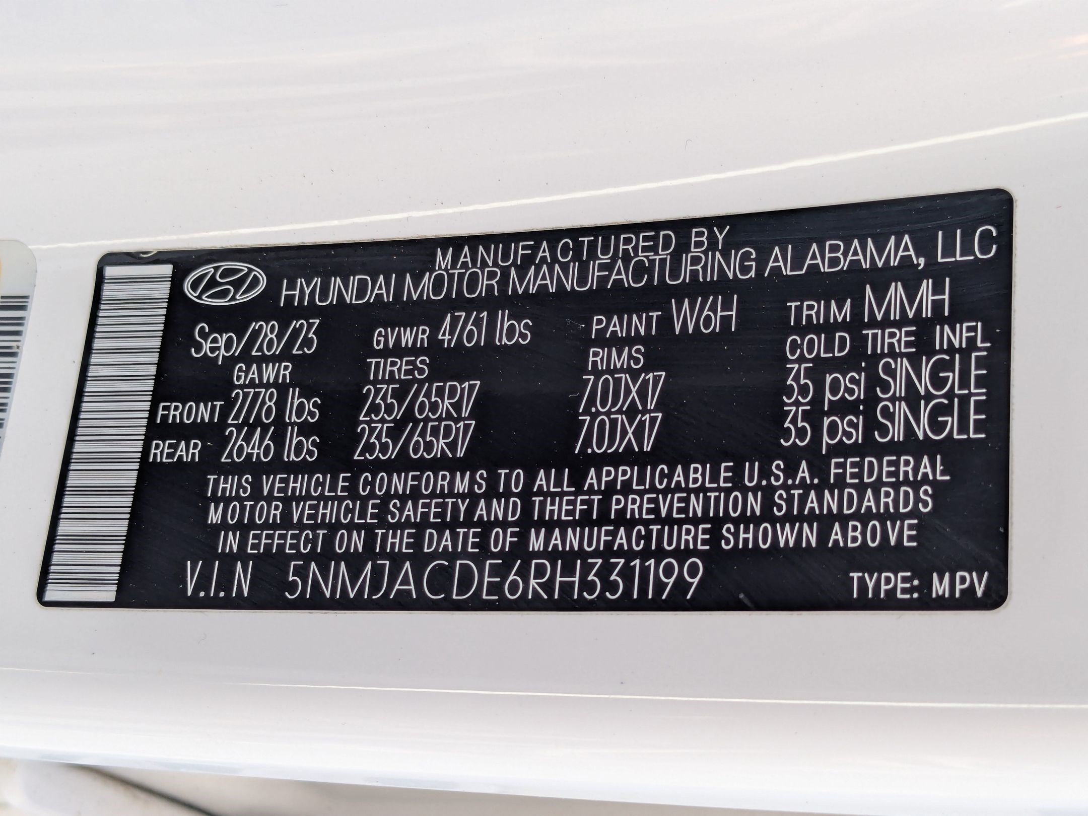 Certified 2024 Hyundai Tucson SE AWD/4WD image 35