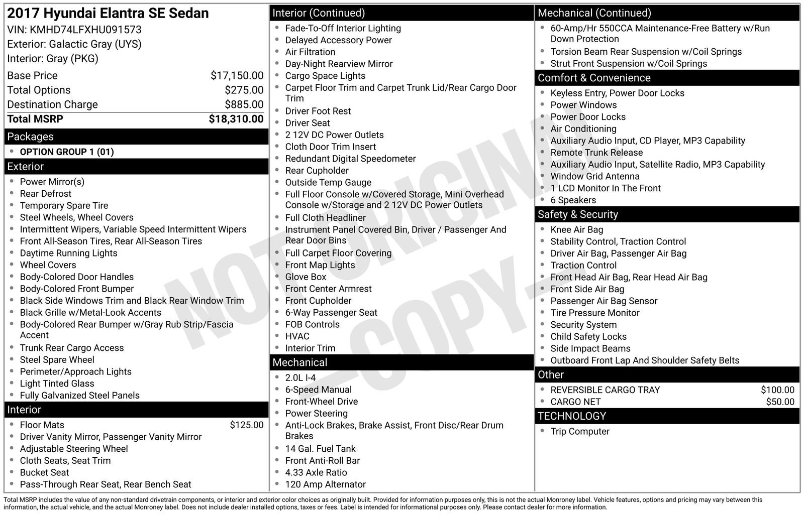 Used 2017 Hyundai Elantra SE image 6