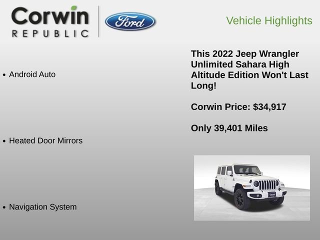 Used 2022 Jeep Wrangler Unlimited Sahara image 12