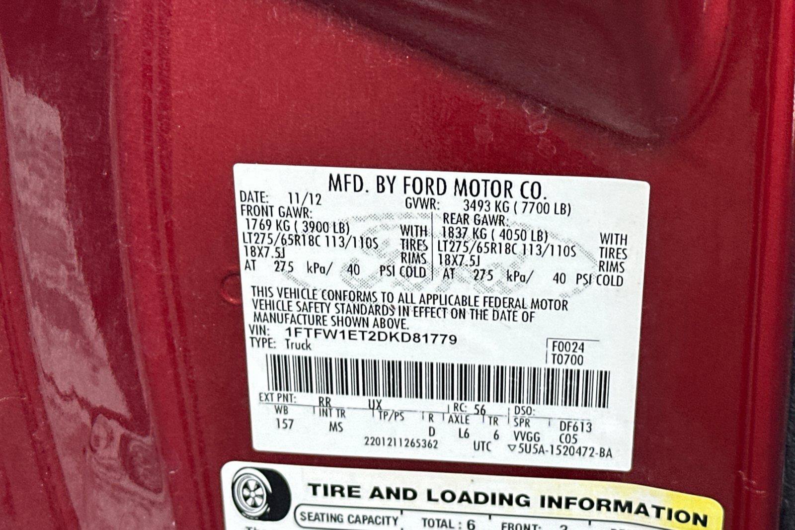Used 2013 Ford F150 XLT w/ Luxury Equipment Group AWD/4WD image 26