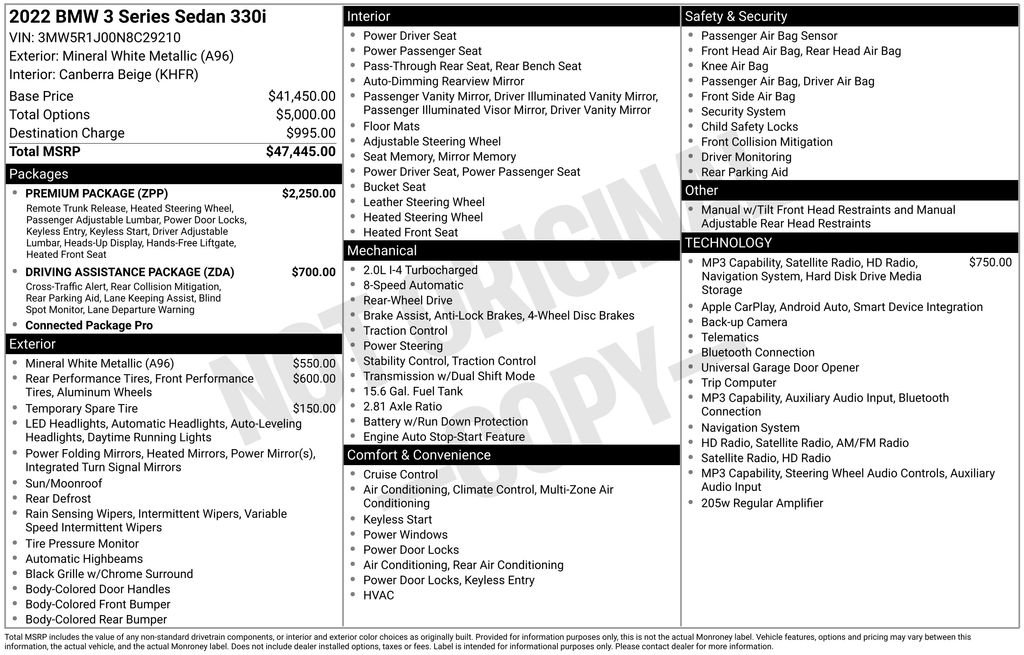 Used 2022 BMW 330i Sedan w/ Premium Package RWD image 38