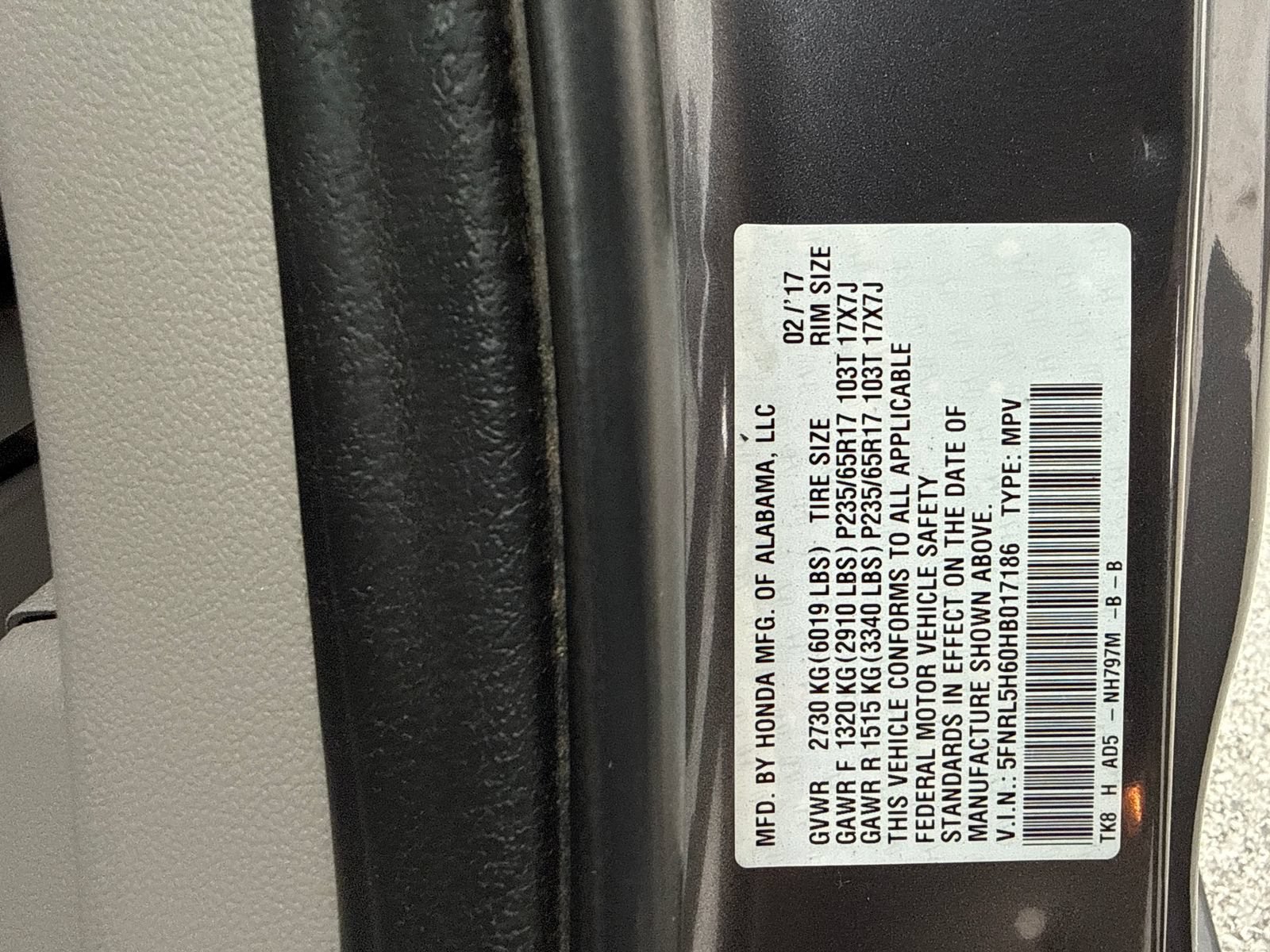 Used 2017 Honda Odyssey EX-L image 54