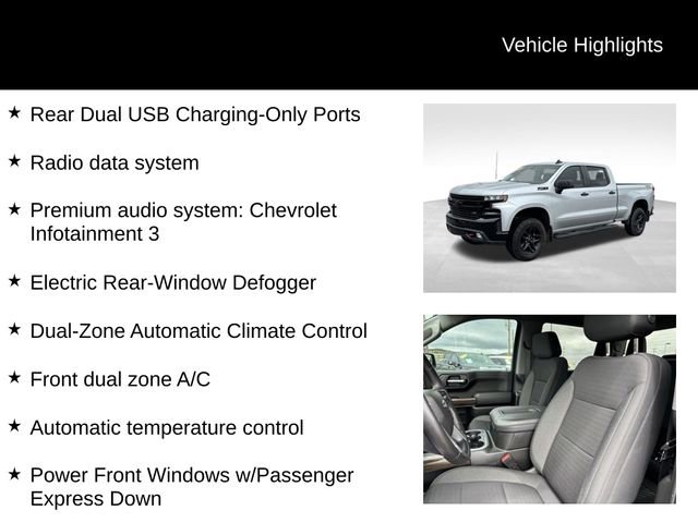 Used 2022 Chevrolet Silverado 1500 LT Trail Boss w/ Bed Protection Package AWD/4WD image 14