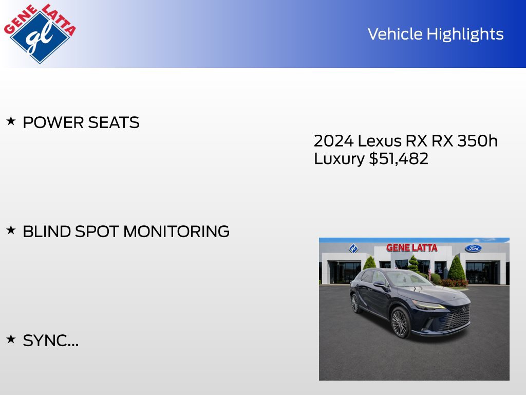 Used 2024 Lexus RX 350 w/ Convenience Package AWD/4WD image 34
