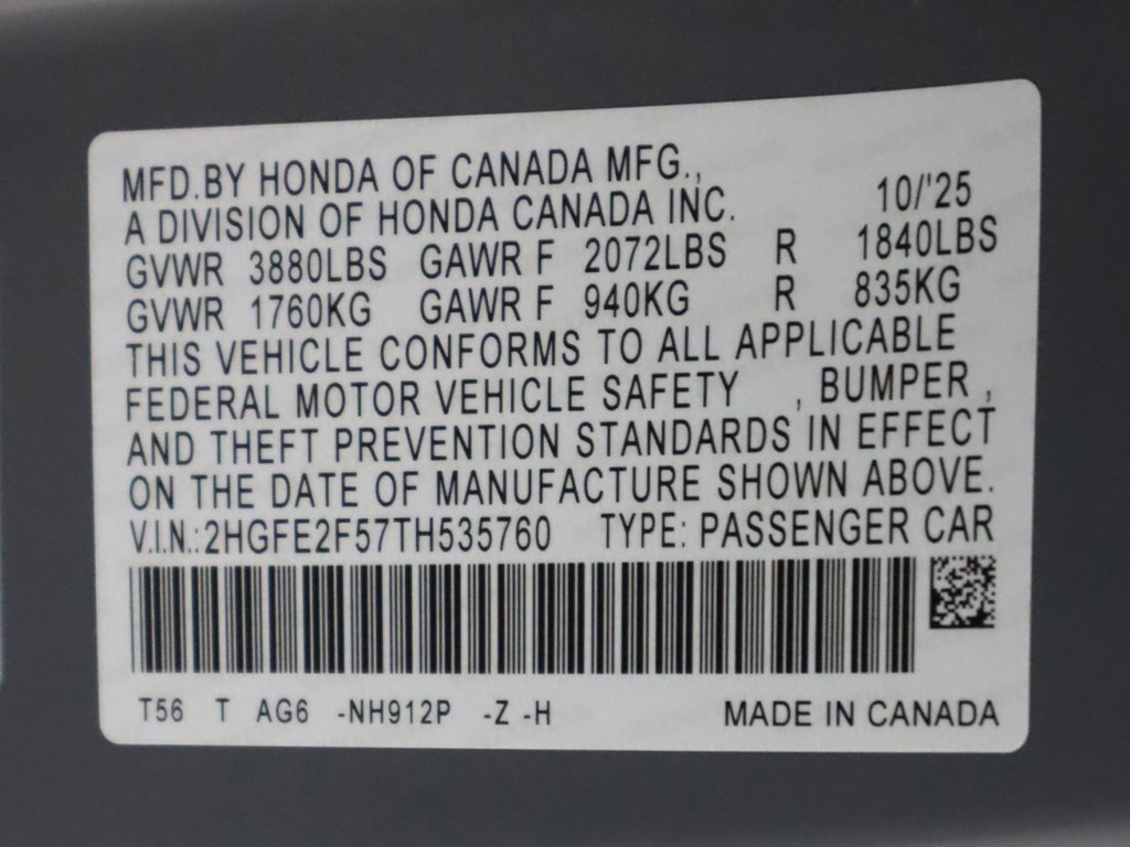 New 2026 Honda Civic Sport image 24