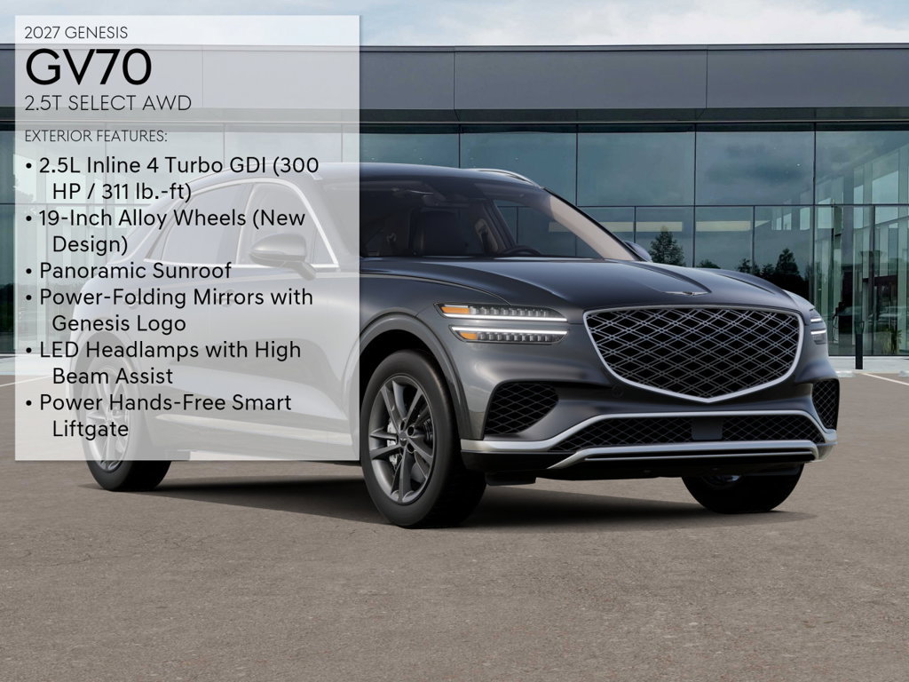 New 2027 Genesis GV70 2.5T Select AWD/4WD image 3