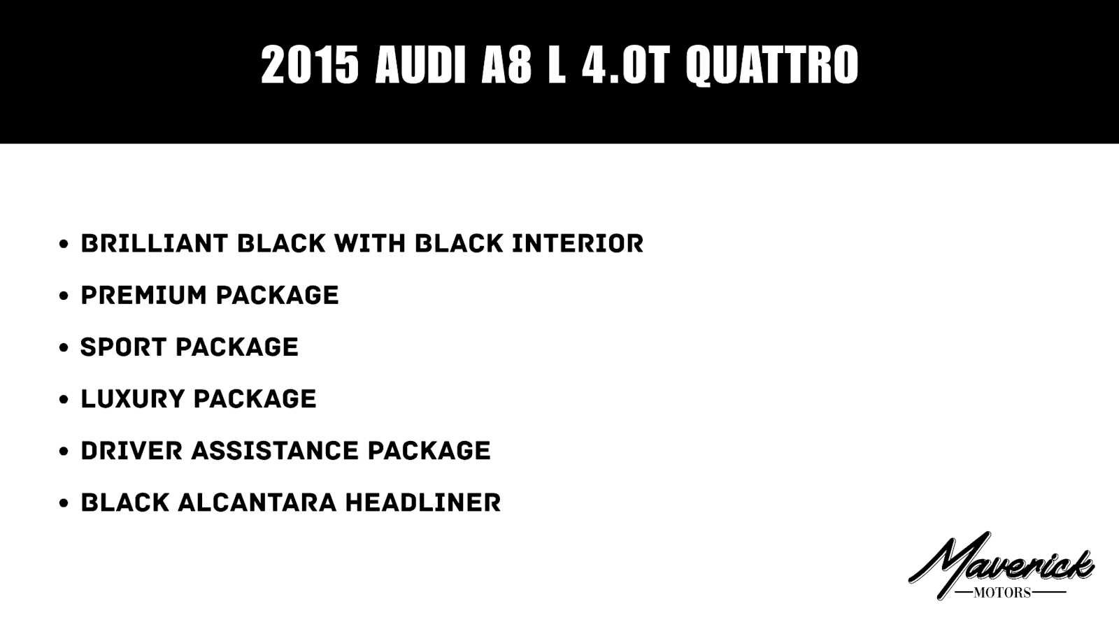 Used 2015 Audi A8 L 4.0T w/ Premium Package AWD/4WD image 57
