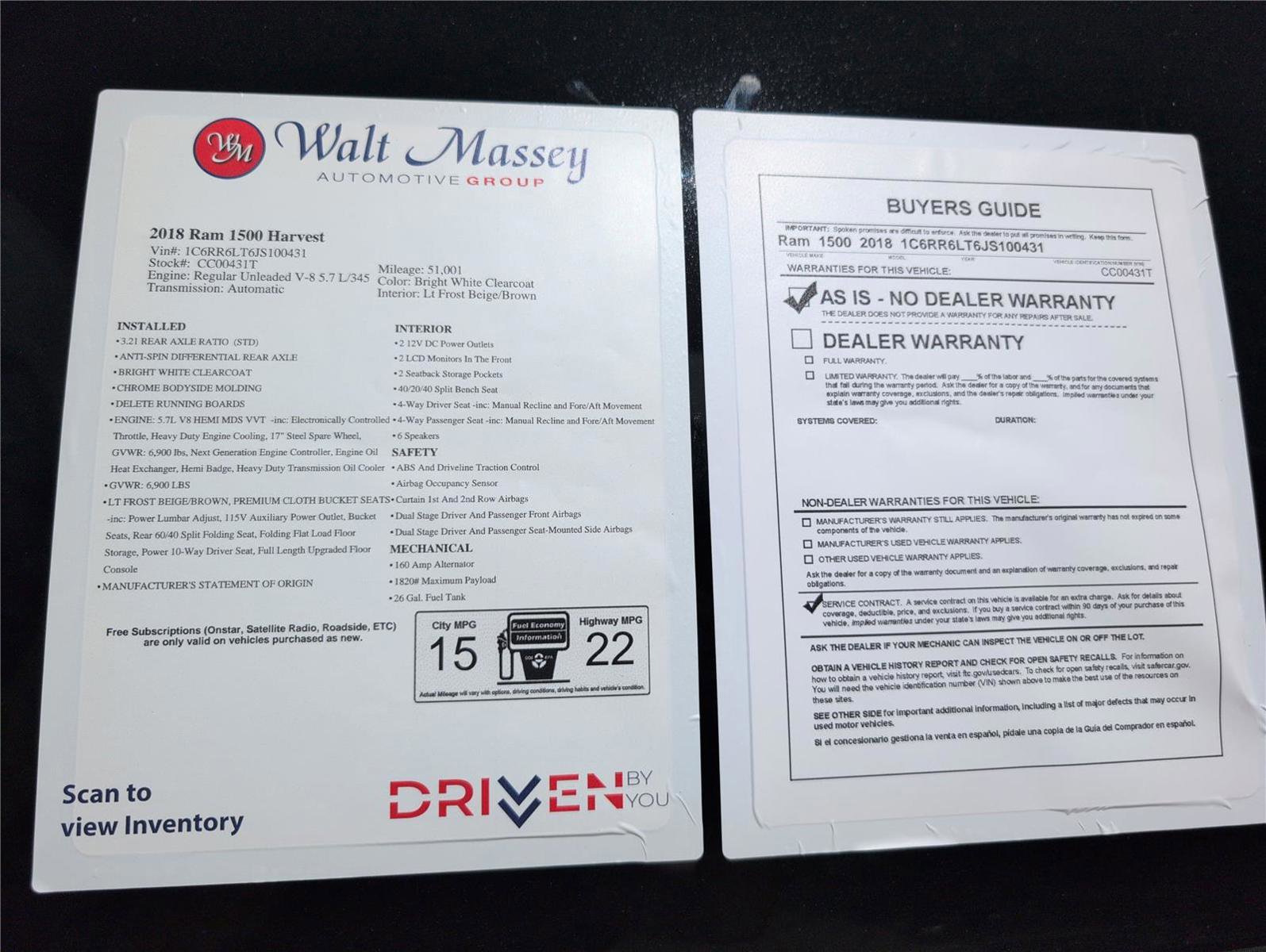 Used 2018 RAM 1500 SLT image 32