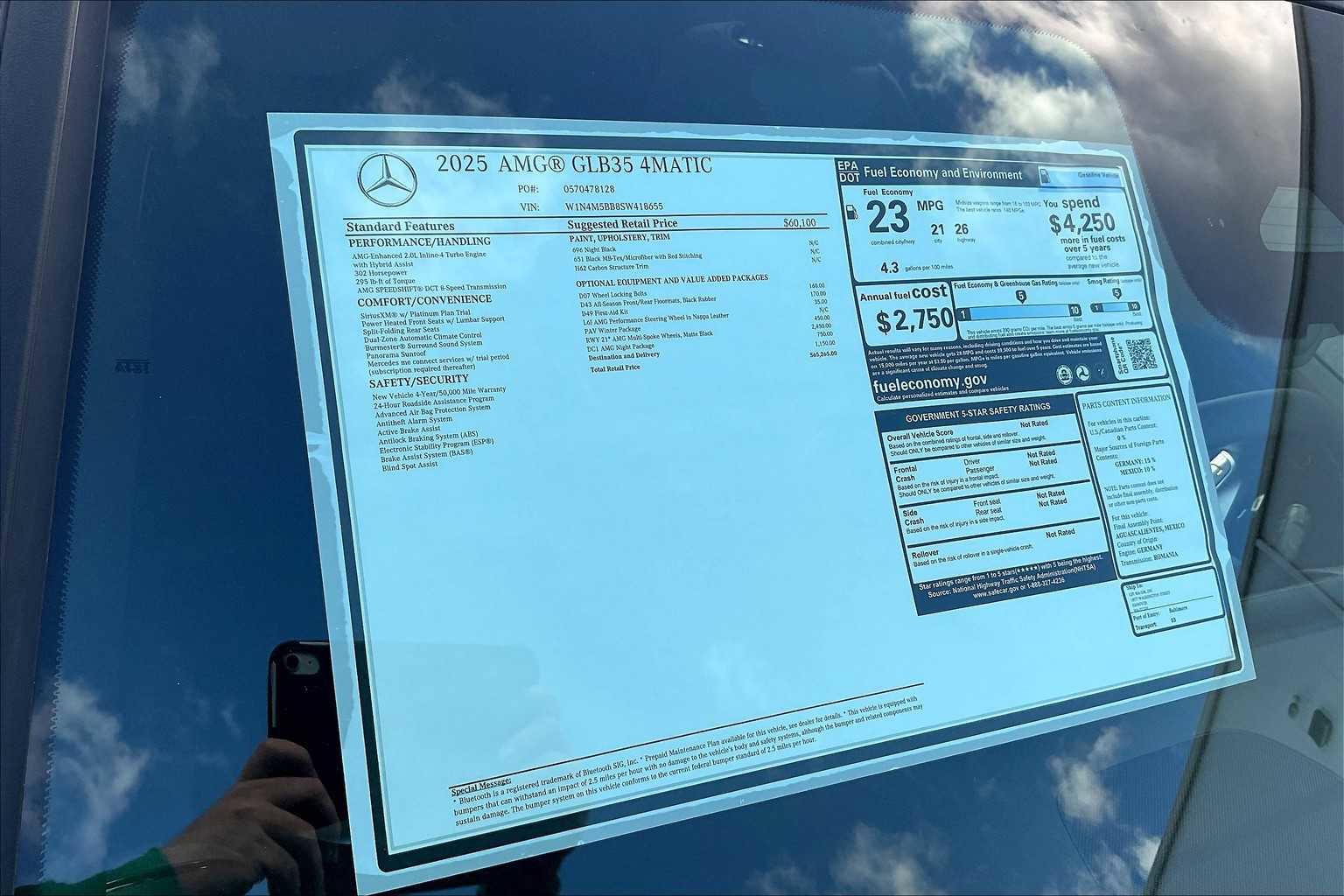 New 2025 Mercedes-Benz GLB 35 AMG 4MATIC image 17