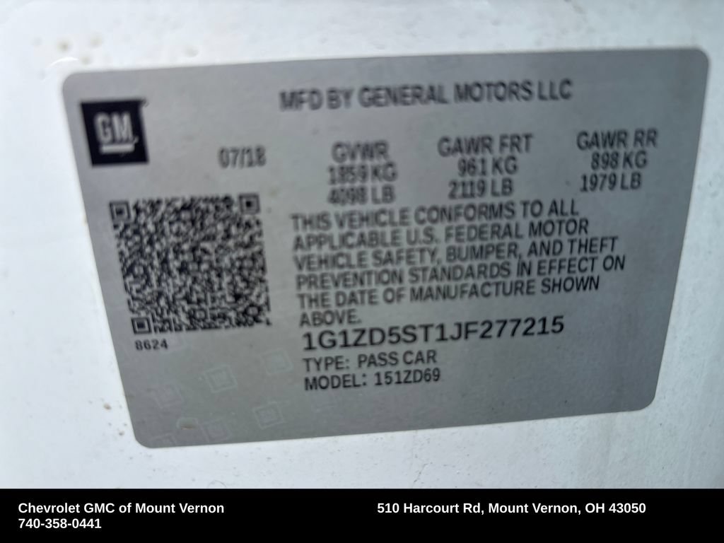 Used 2018 Chevrolet Malibu LT FWD image 32