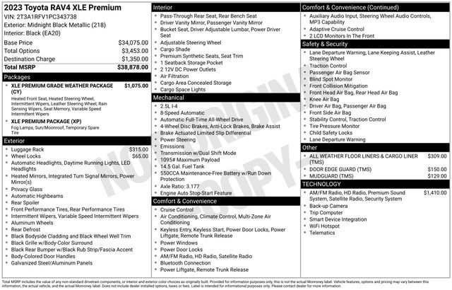 Certified 2023 Toyota RAV4 XLE Premium AWD/4WD image 32