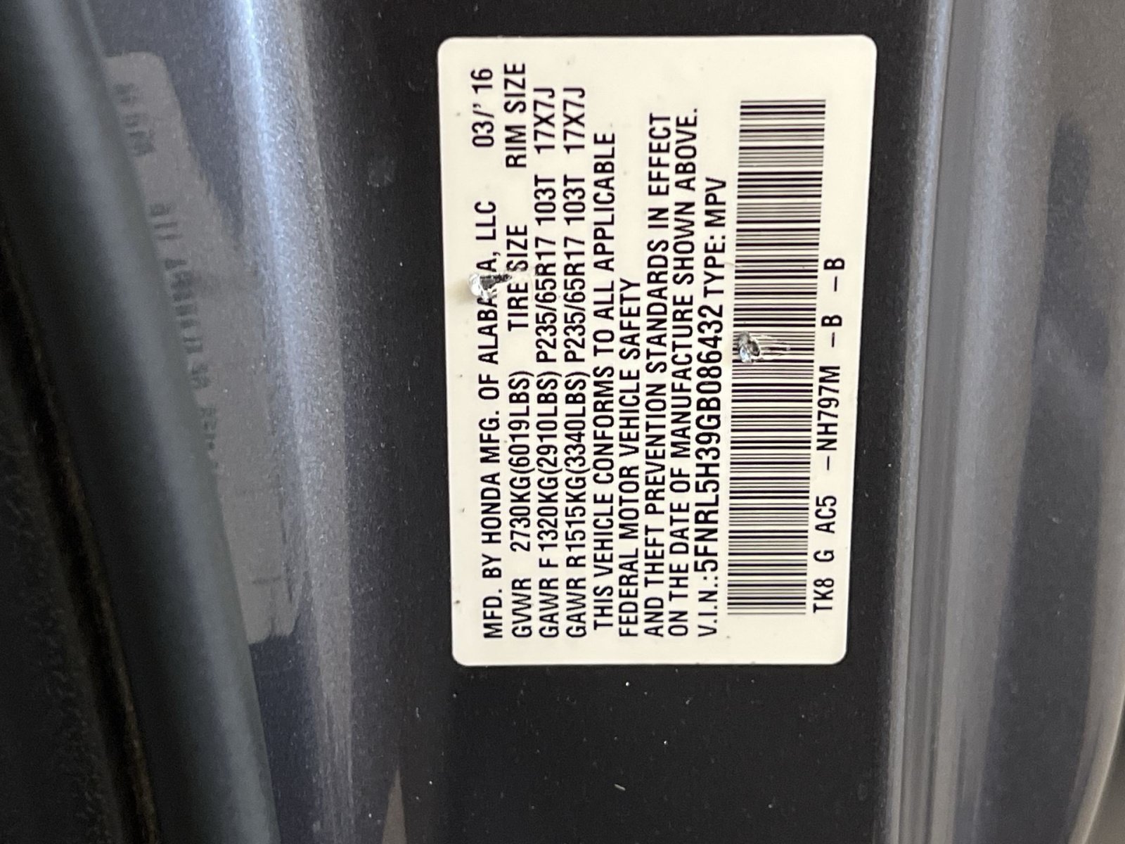 Used 2016 Honda Odyssey SE image 40