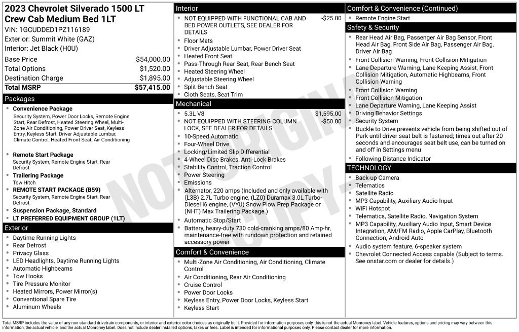 Used 2023 Chevrolet Silverado 1500 LT AWD/4WD image 13