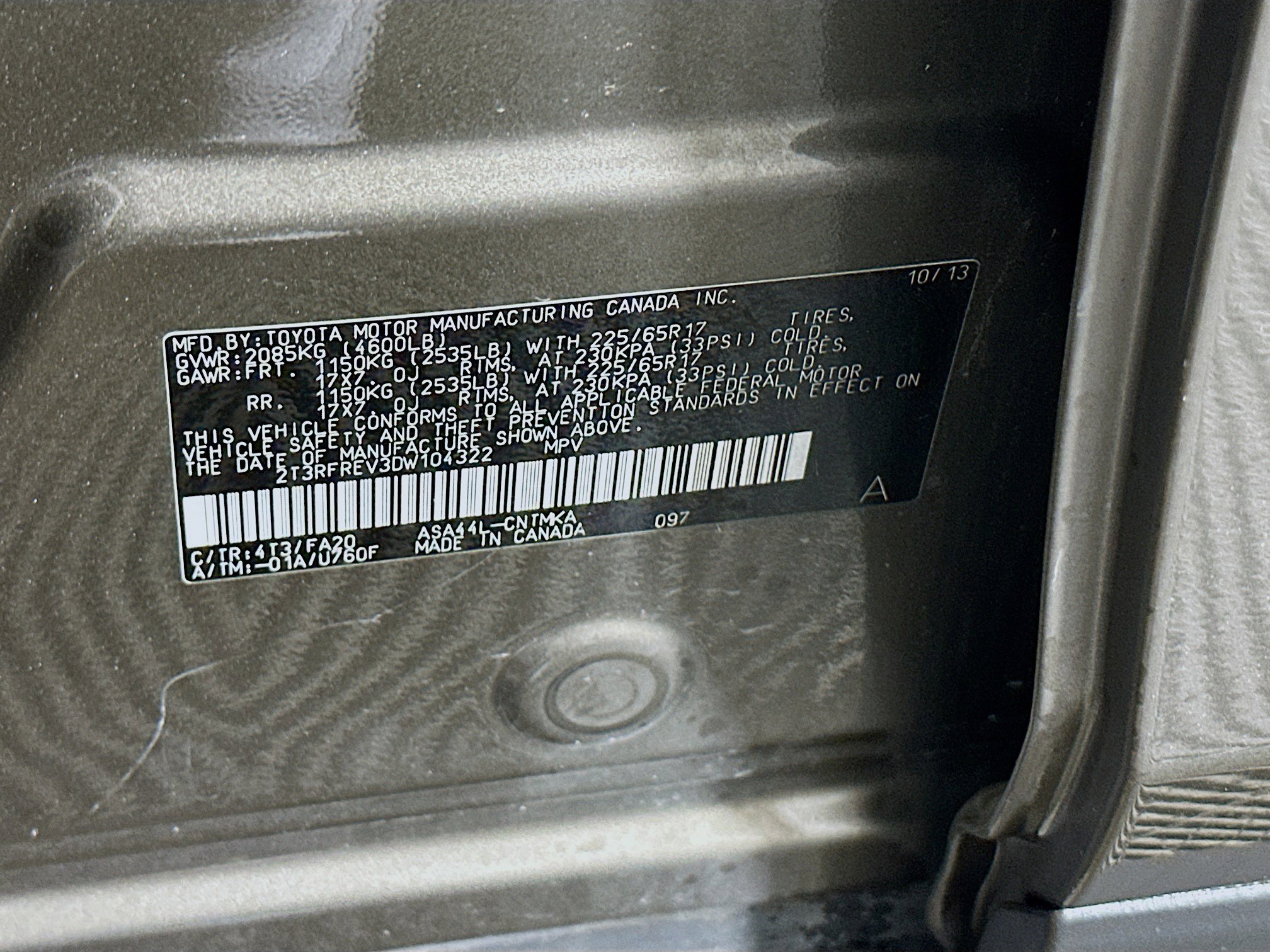 Used 2013 Toyota RAV4 XLE image 12