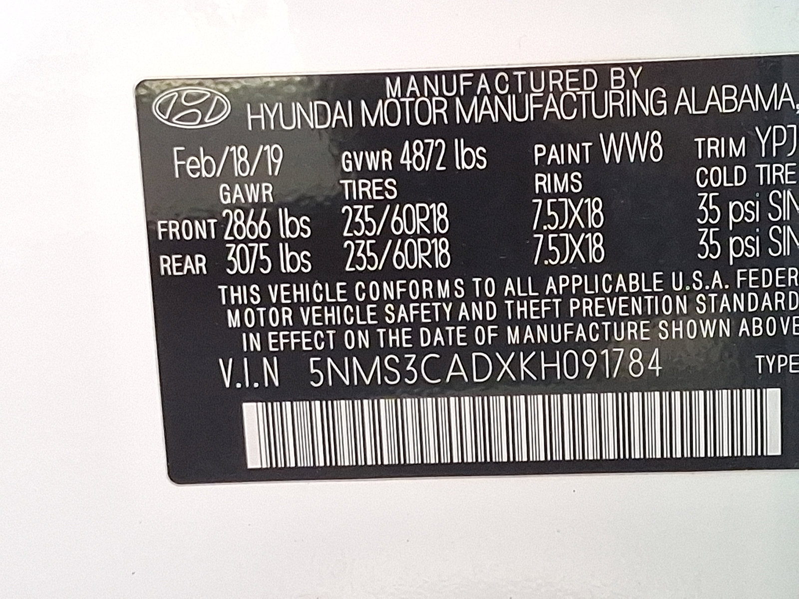 Used 2019 Hyundai Santa Fe SEL AWD/4WD image 27