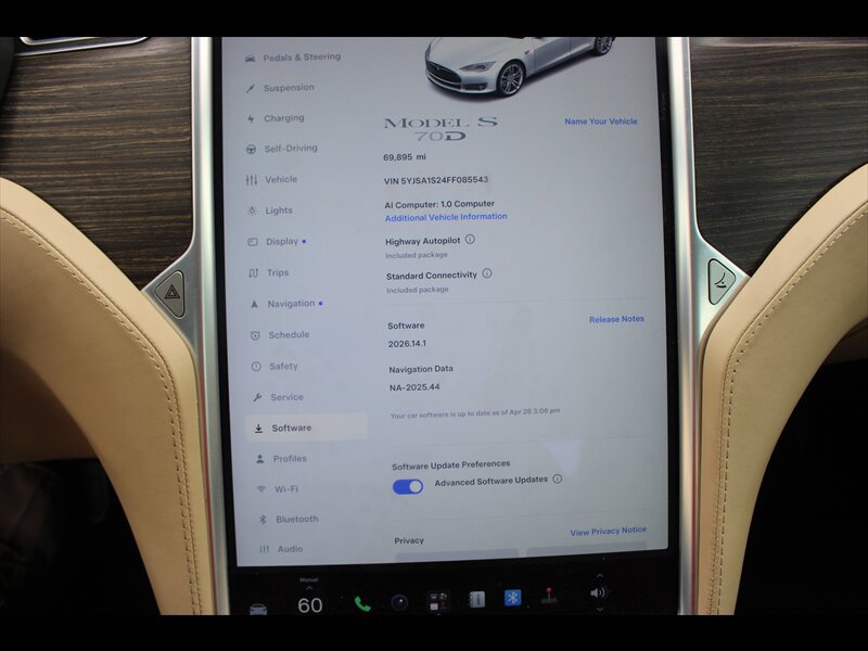 Used 2015 Tesla Model S 85D AWD/4WD image 26