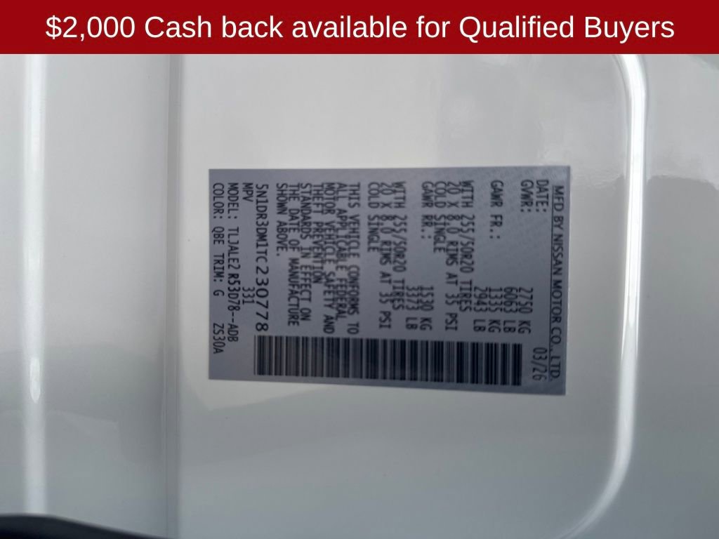 New 2026 Nissan Pathfinder Platinum image 30