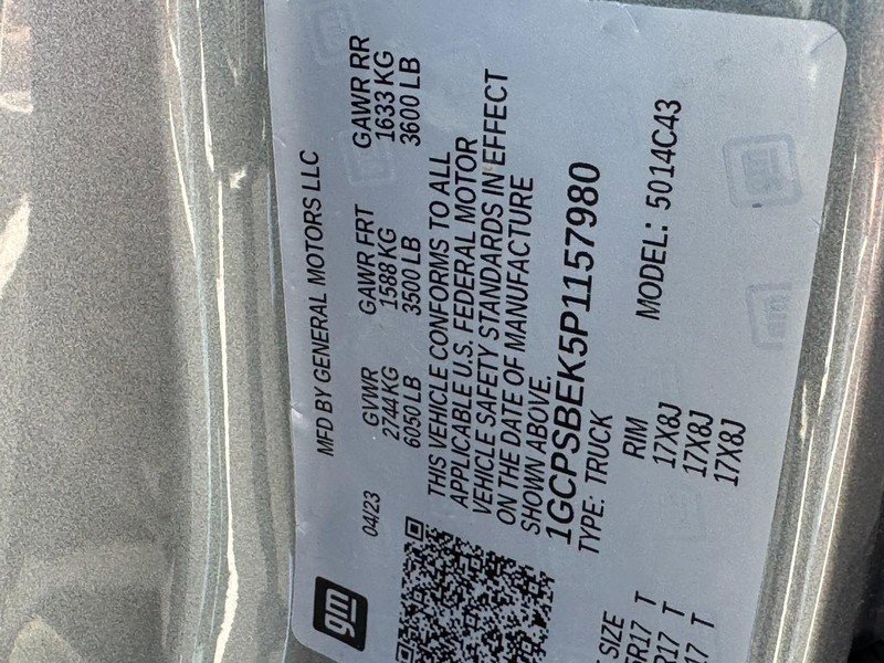 Used 2023 Chevrolet Colorado W/T w/ WT Convenience Package II image 24