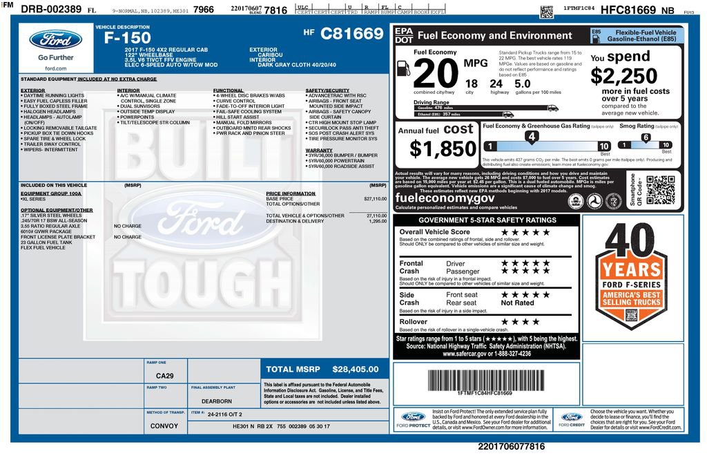 Certified 2017 Ford F150 XL image 5