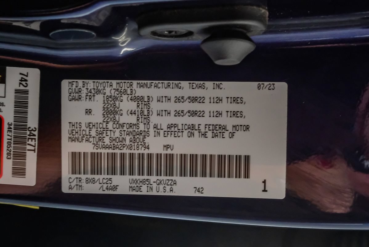 Used 2023 Toyota Sequoia Capstone AWD/4WD image 65
