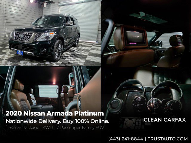 Used 2020 Nissan Armada Platinum w/ Platinum Reserve Package AWD/4WD image 1