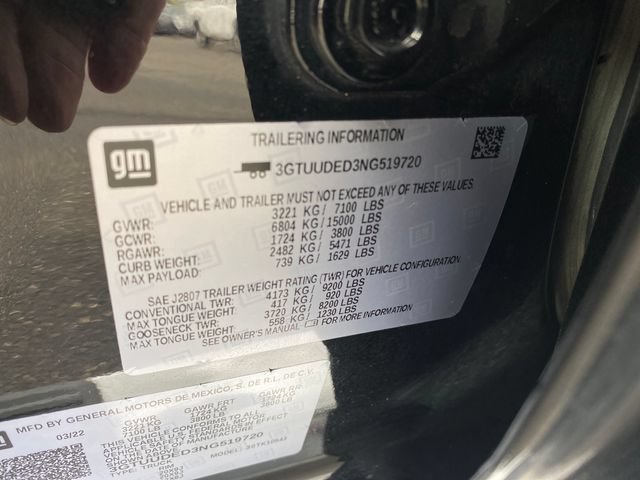 Used 2022 GMC Sierra 1500 SLT w/ SLT Premium Plus Package AWD/4WD image 28