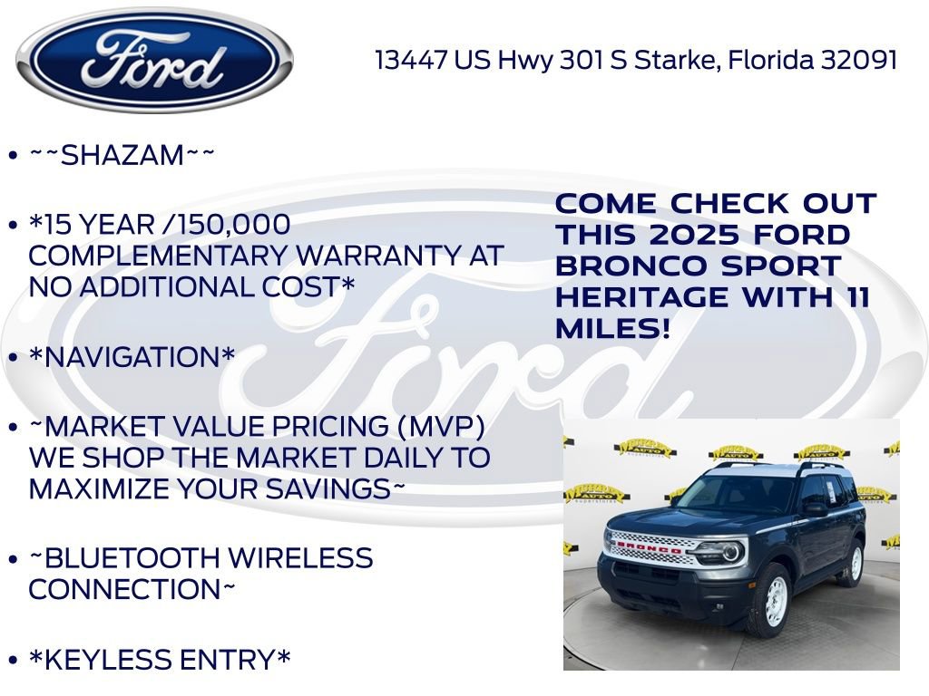 New 2025 Ford Bronco Sport Heritage w/ Convenience Package image 5