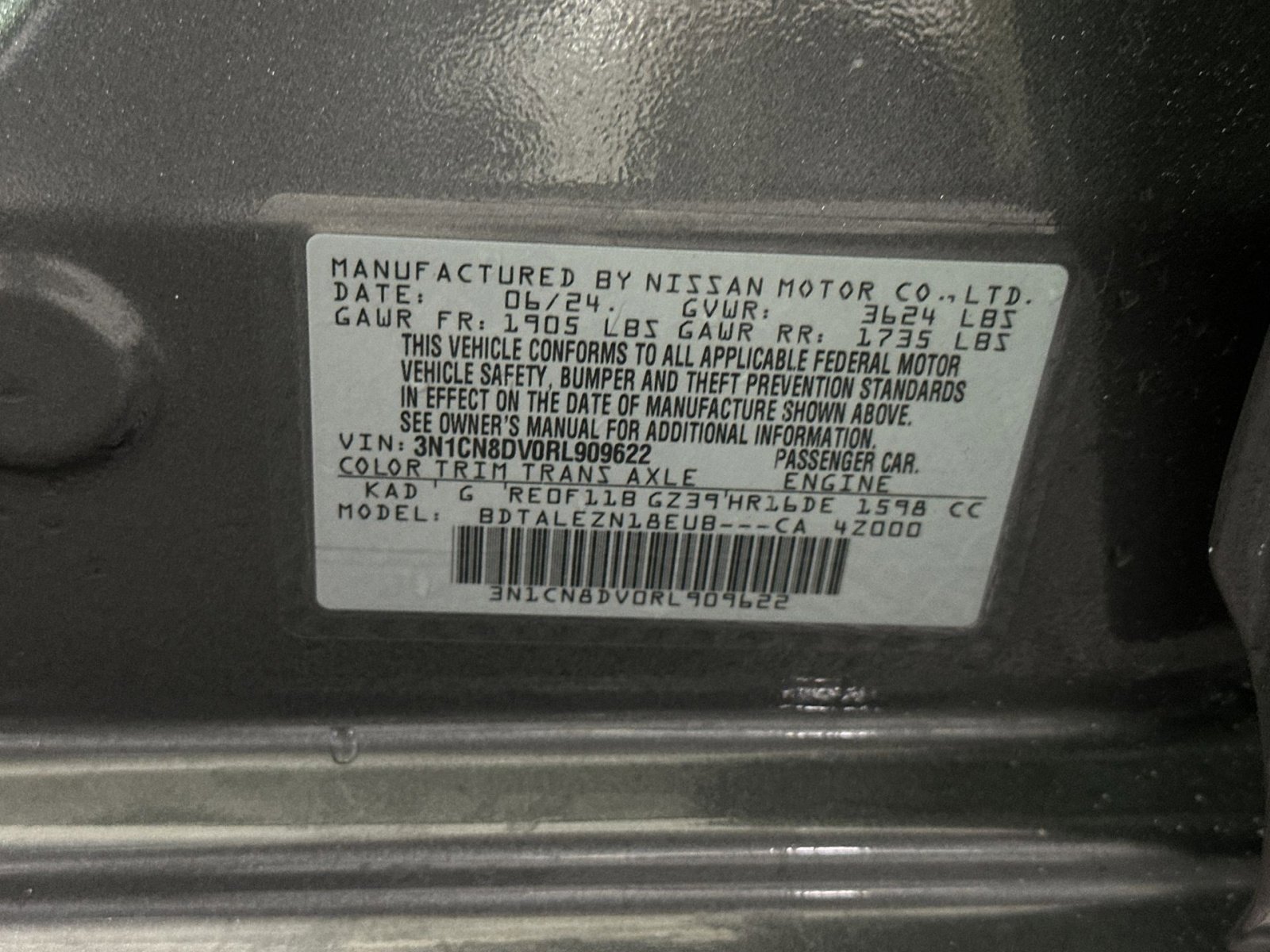 Used 2024 Nissan Versa S image 37