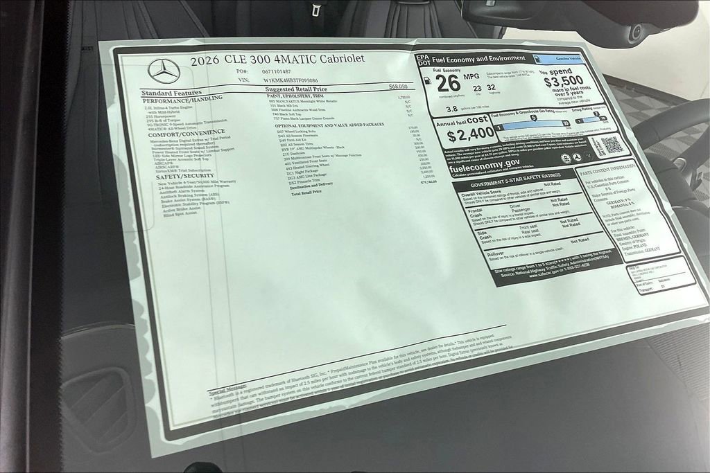 New 2026 Mercedes-Benz CLE 300 4MATIC Cabriolet image 13