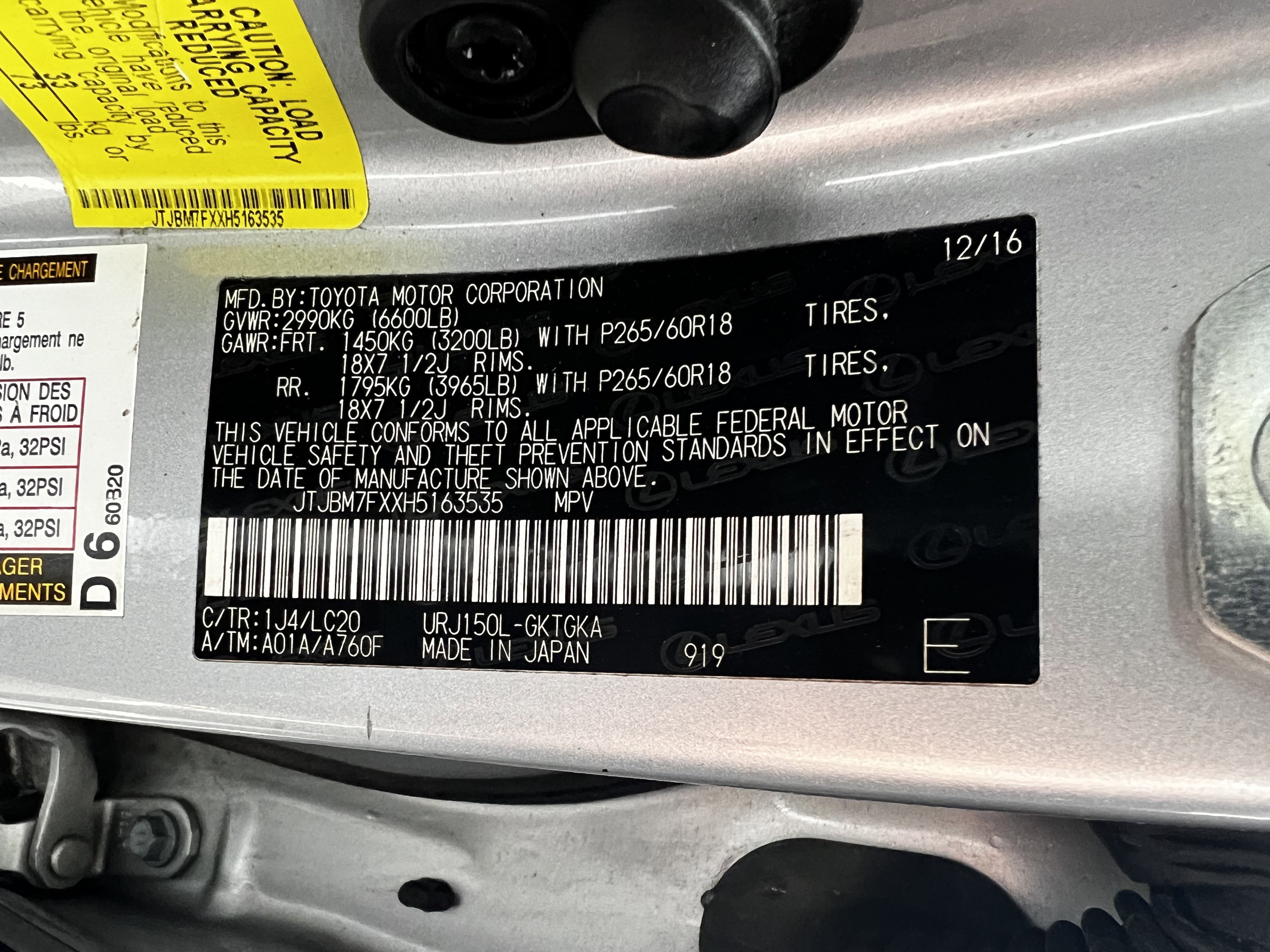 Used 2017 Lexus GX 460 w/ Navigation Package AWD/4WD image 52