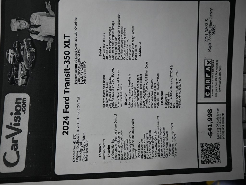 Used 2024 Ford Transit 350 XLT image 9