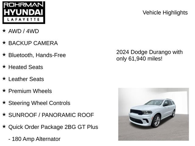 Used 2024 Dodge Durango GT AWD/4WD image 7