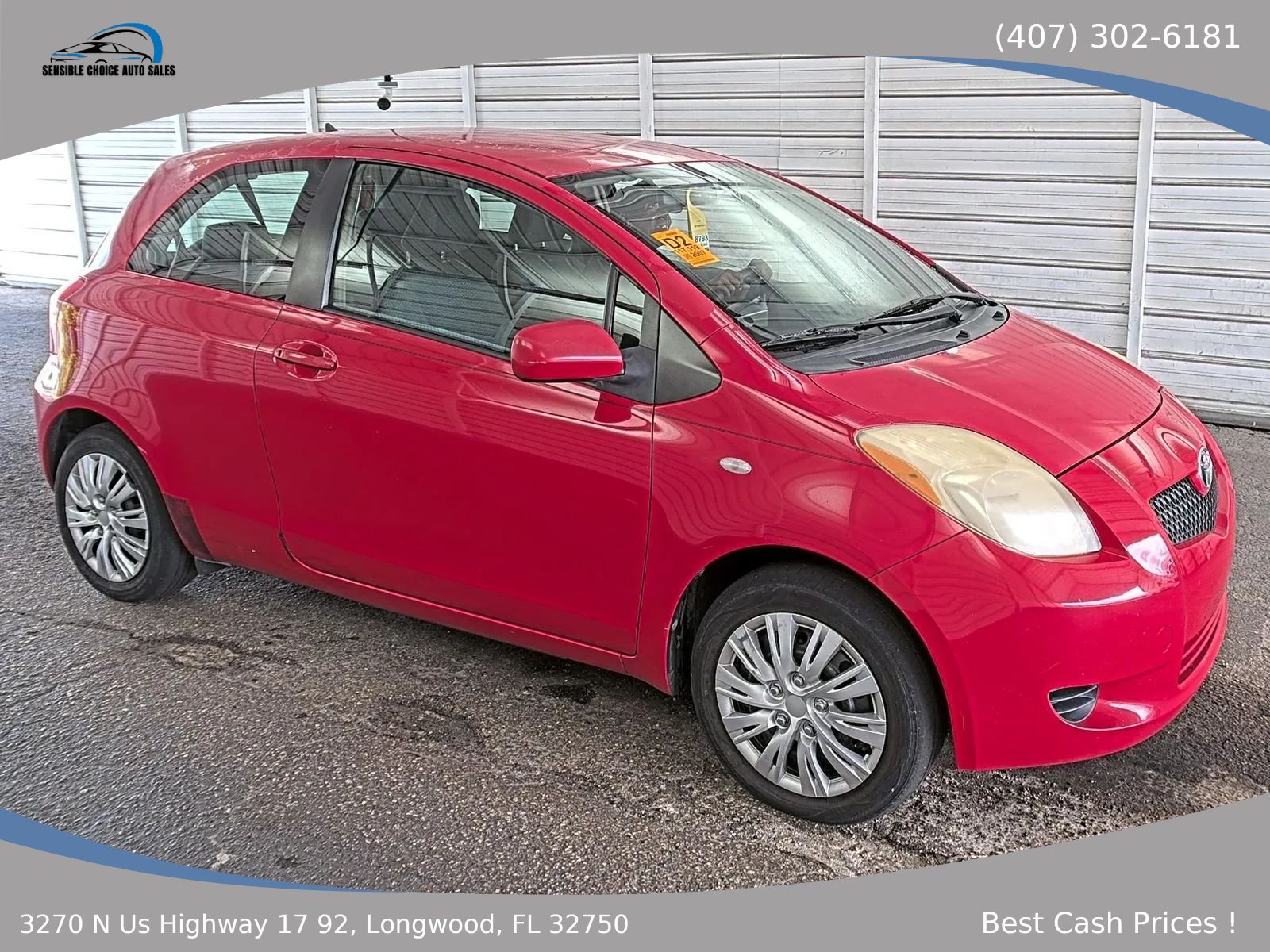 Used 2007 Toyota Yaris 2-Door Hatchback w/ Convenience Pkg