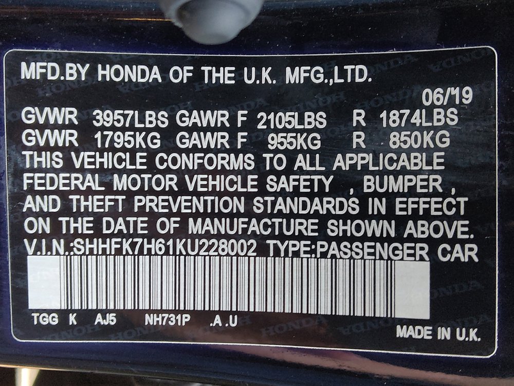 Used 2019 Honda Civic EX image 33