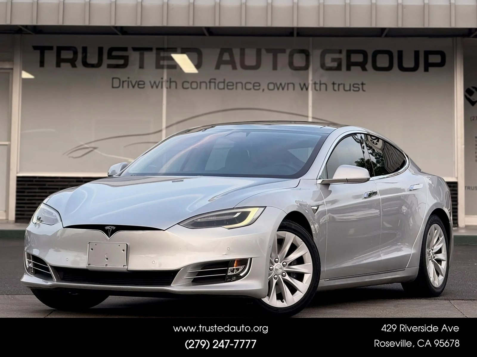 Used 2017 Tesla Model S 90D AWD/4WD image 1