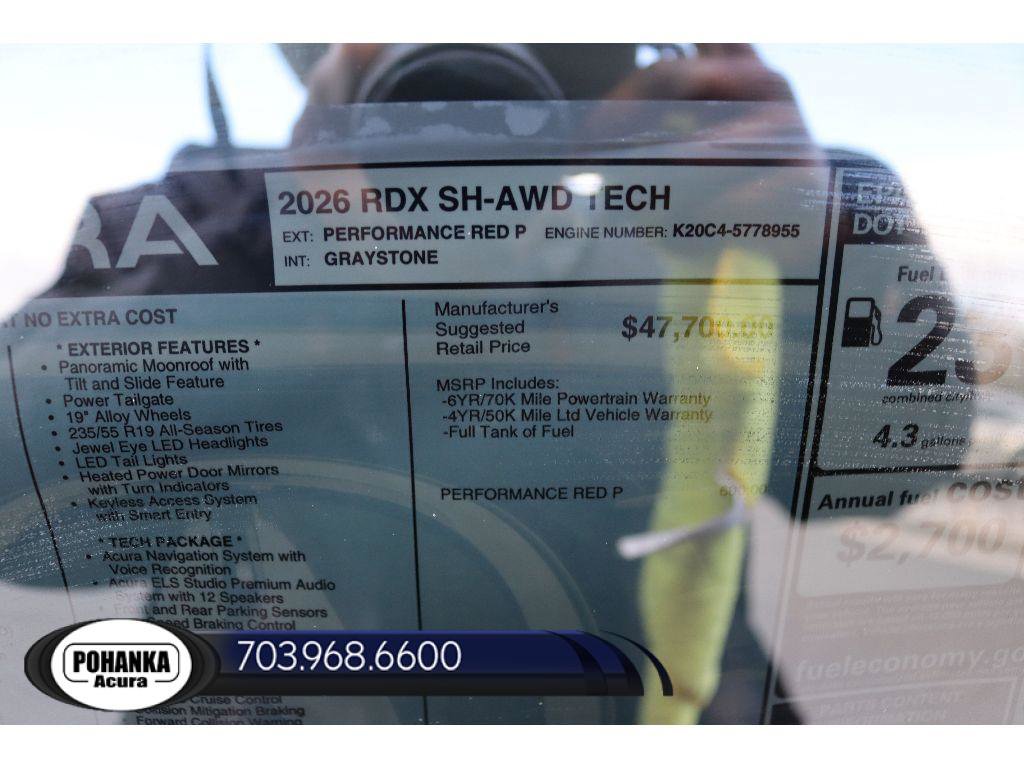 New 2026 Acura RDX w/ Technology Package AWD/4WD image 35