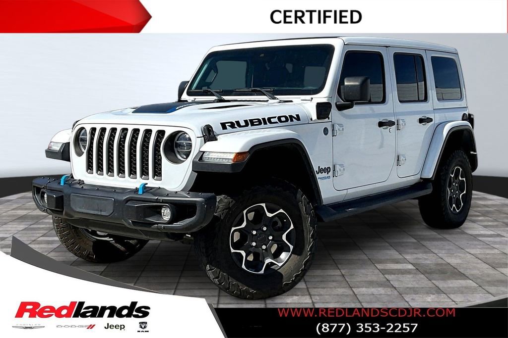 Used 2021 Jeep Wrangler Unlimited Rubicon 4xe w/ Steel Bumper Group image 1
