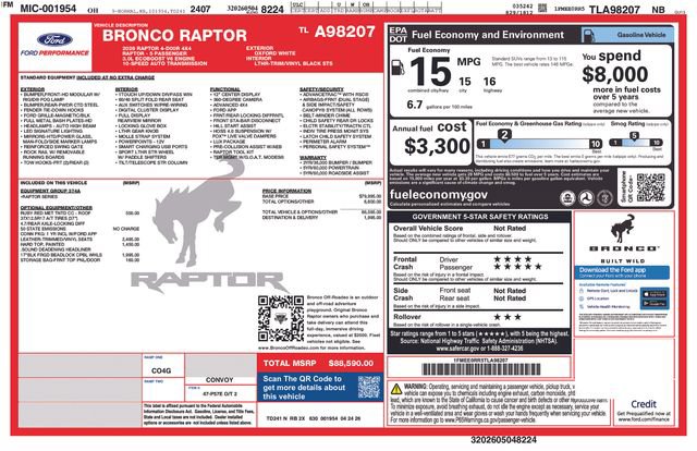 New 2026 Ford Bronco Raptor AWD/4WD image 42
