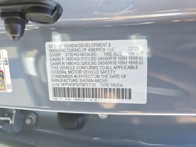 New 2026 Honda Ridgeline RTL image 37