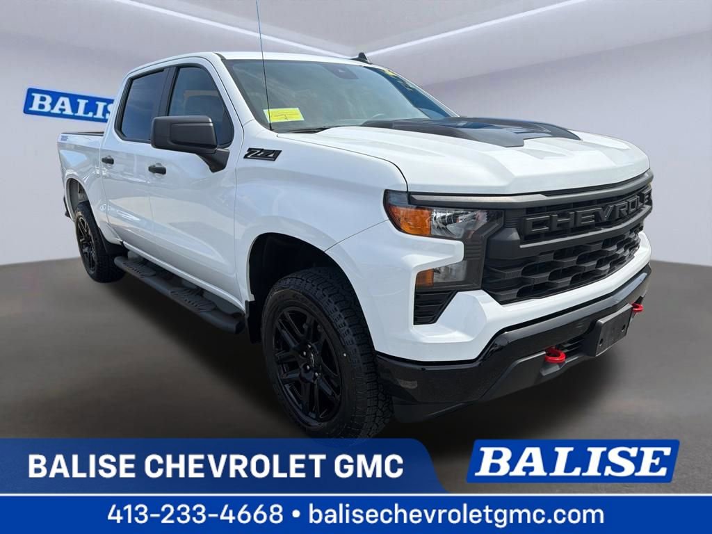 Certified 2023 Chevrolet Silverado 1500 Custom Trail Boss w/ LPO, Dark Essentials Package AWD/4WD image 1