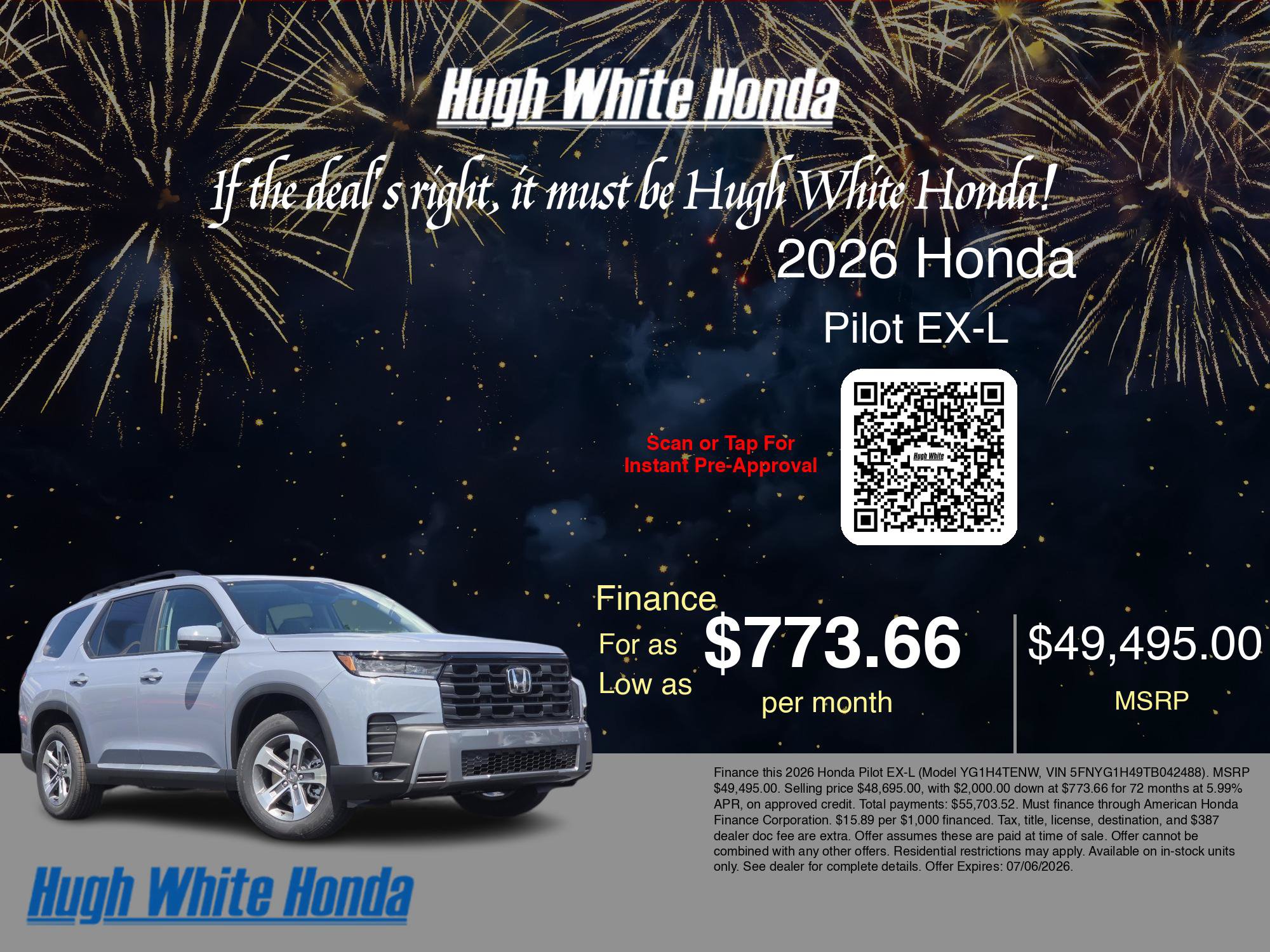 New 2026 Honda Pilot EX-L image 7